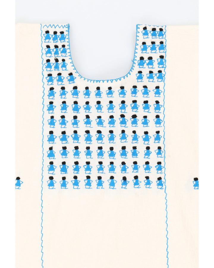 Cream Embroidered Midi Dress - L / XL