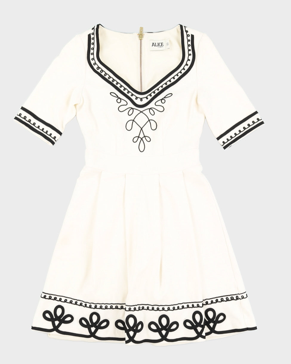 Alice By Temperley Cream Tea Dress - S