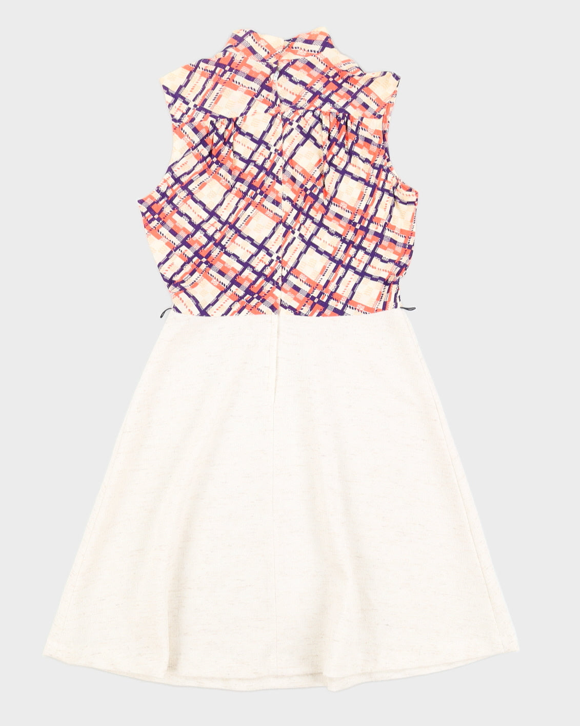 Vintage 1970s Cream Midi Dress - M