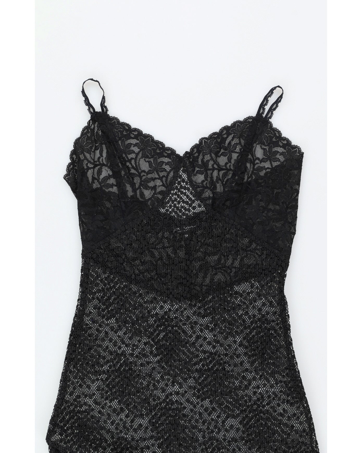 Betsey Johnson Black Lace Maxi Dress - M