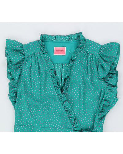 Green Kate Spade Wrap Dress - M