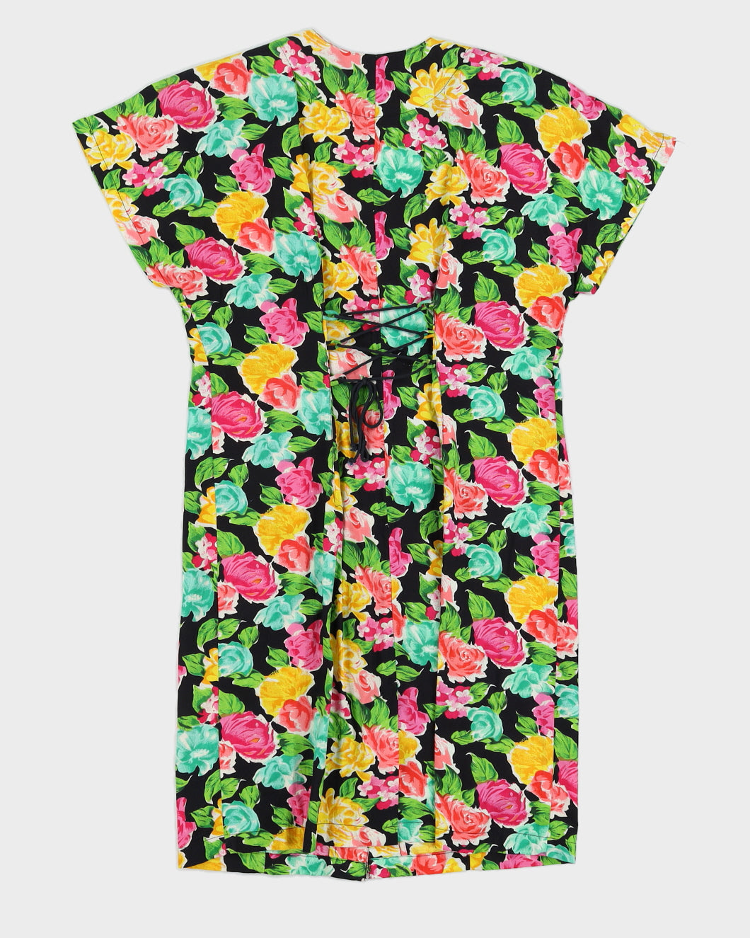 80s Floral Summer Dress - S