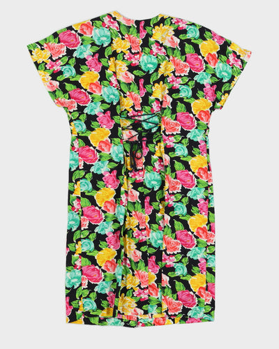 80s Floral Summer Dress - S