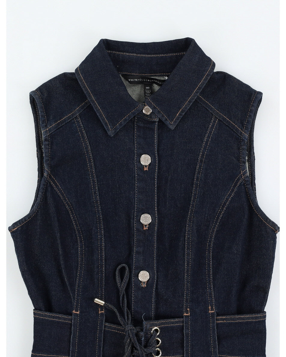 White House Black Market Denim Dress - S