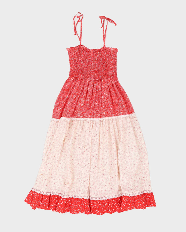 1970s Pacific Isle Patterned Dress - S