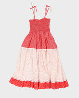 1970s Pacific Isle Patterned Dress - S