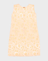 Vintage 1960s Damask Shift Dress - S