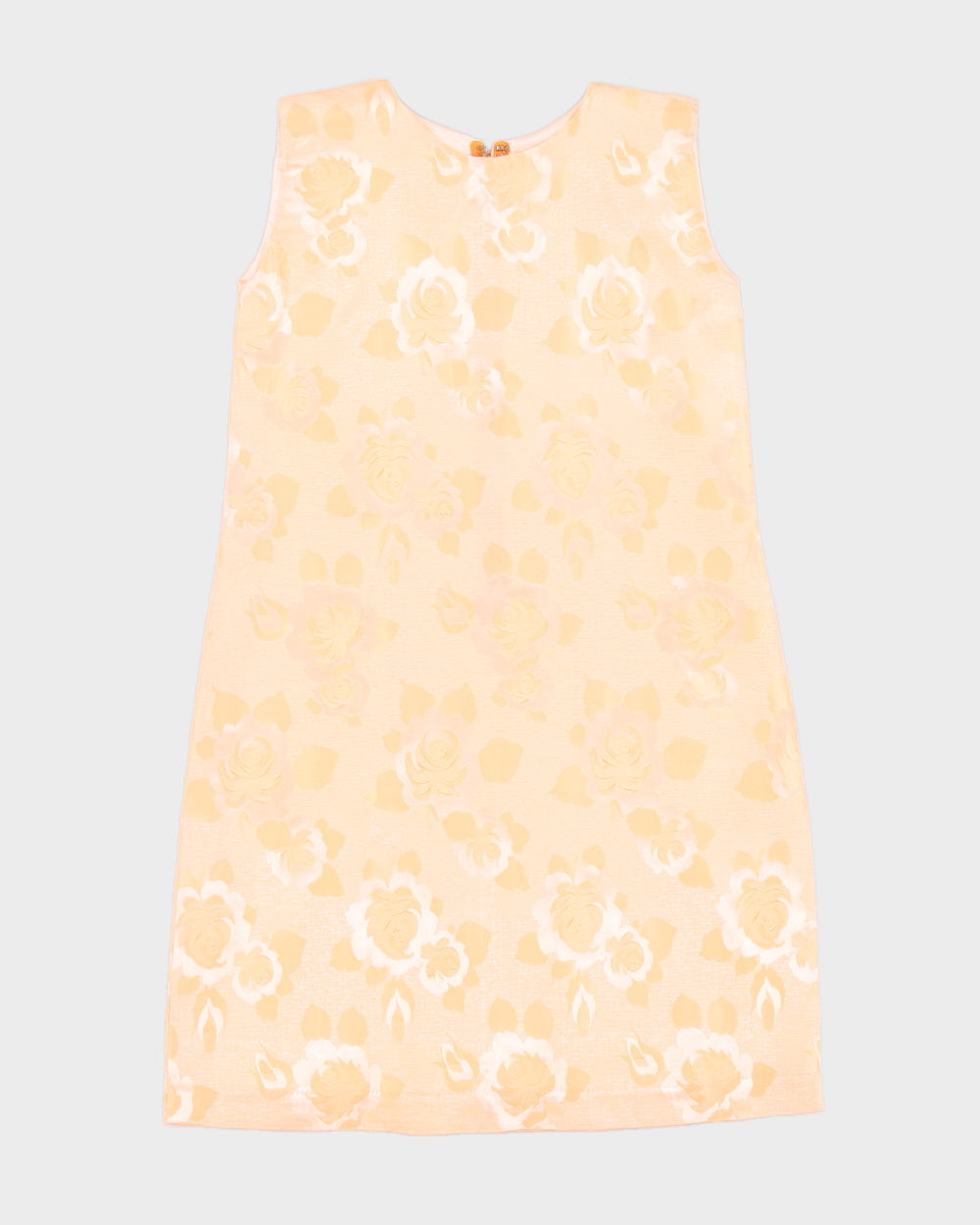 Vintage 1960s Damask Shift Dress - S