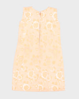 Vintage 1960s Damask Shift Dress - S