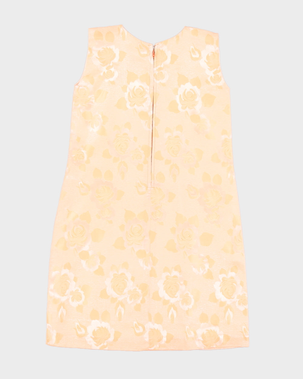 Vintage 1960s Damask Shift Dress - S