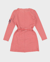 Vintage 70s Biba Red &amp; White Stripe Dress - M