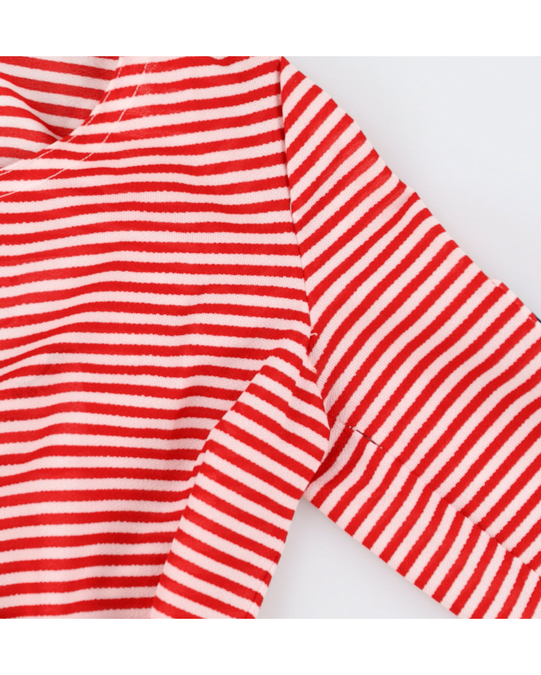 Vintage 70s Biba Red & White Stripe Dress - S