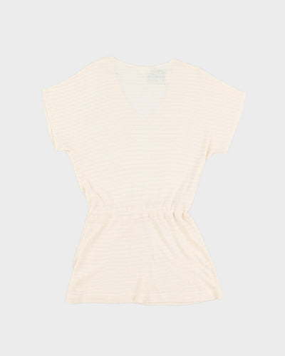 Vintage 70s Benetton Cream Pull Over Dress - L