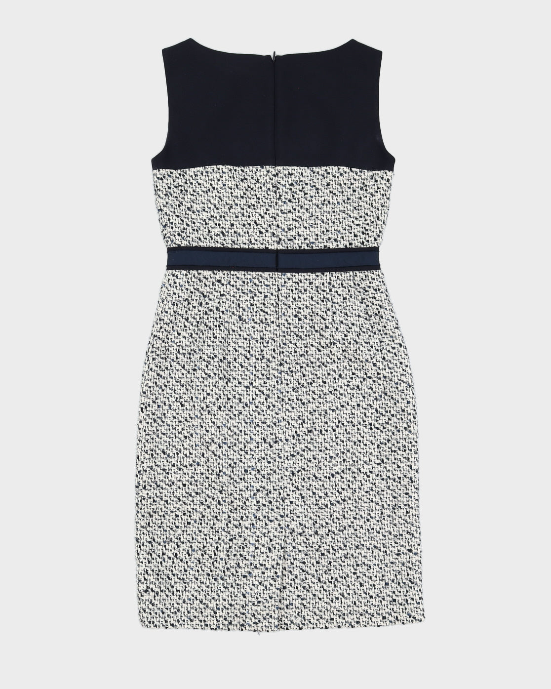 Tory Burch Navy & White Tweed Dress - M