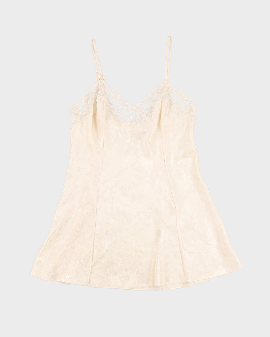 Vintage 90s Victoria's Secret Floral Sateen Slip Dress - L