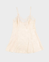 Vintage 90s Victoria's Secret Floral Sateen Slip Dress - L