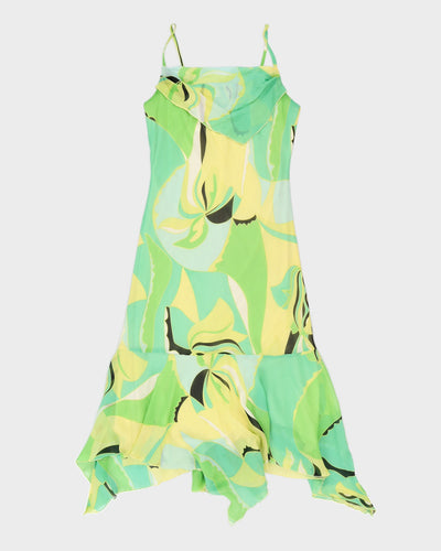 Y2K Cowl Neck Maxi Summer Dress - S