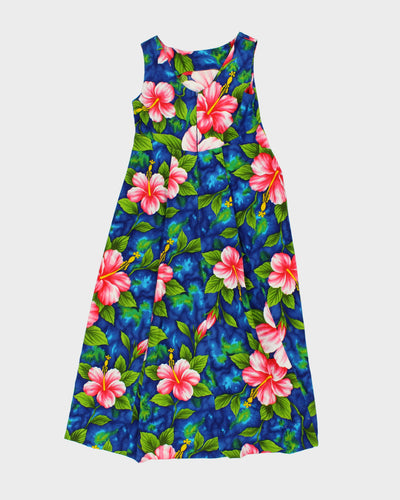 1970s Ui-Maika Made in Hawaii Hawaiian Dress - S