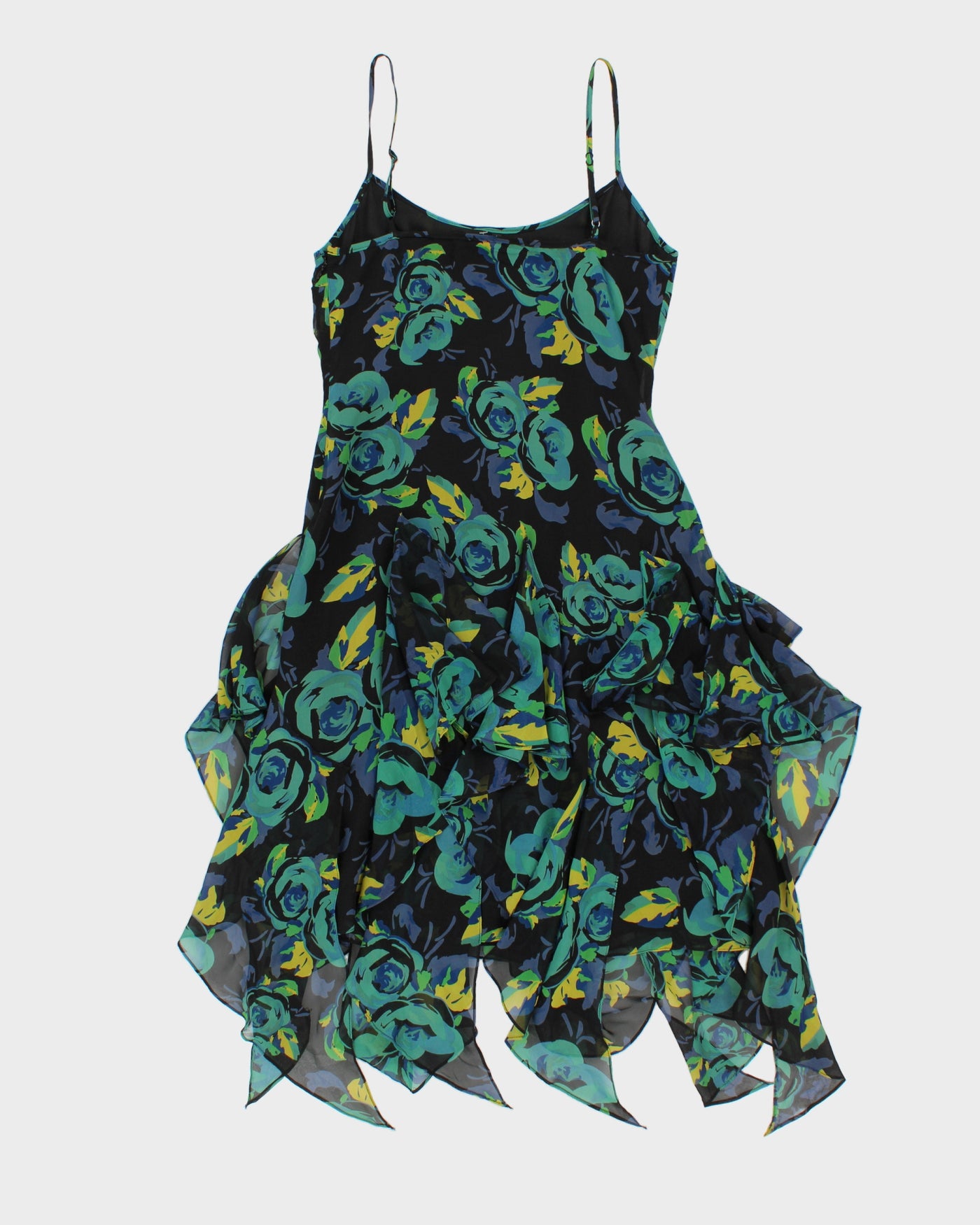 Vintage 90s Betsey Johnson Floral Print Midi Dress - S
