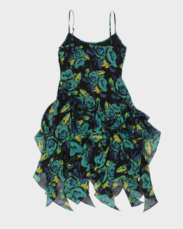 Vintage 90s Betsey Johnson Floral Print Midi Dress - S