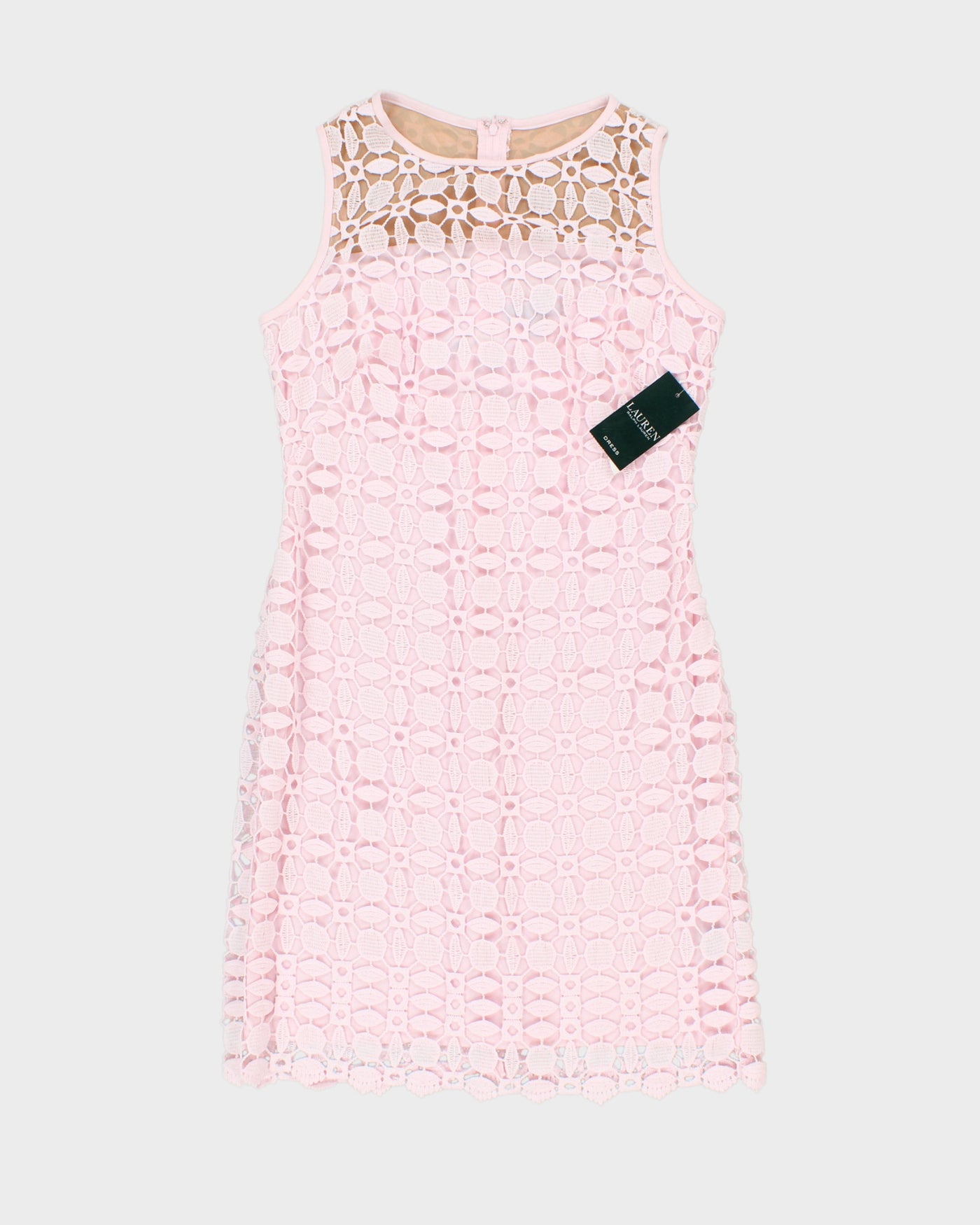 Ralph Lauren Pink Lace Cocktail Dress - S/M