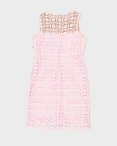 Ralph Lauren Pink Lace Cocktail Dress - S/M
