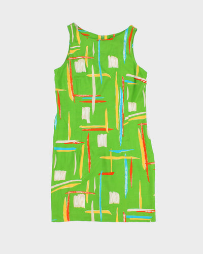 Vintage 90s Dawn Joy Fashions Green Dress - M