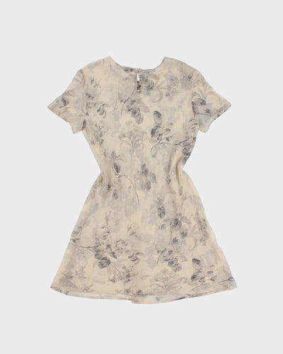 Vintage Cerruti 1881 Silk Floral Dress - M