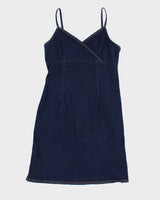 Y2K 00s Darkwash Denim Mini Dress - S