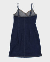 Y2K 00s Darkwash Denim Mini Dress - S