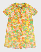 Vintage 70s Morsam Floral House Dress - L