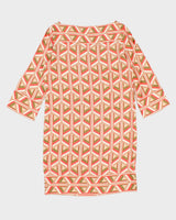 Y2K 00s Diane Von Furstenberg Abstract Patterned Silk Dress - M