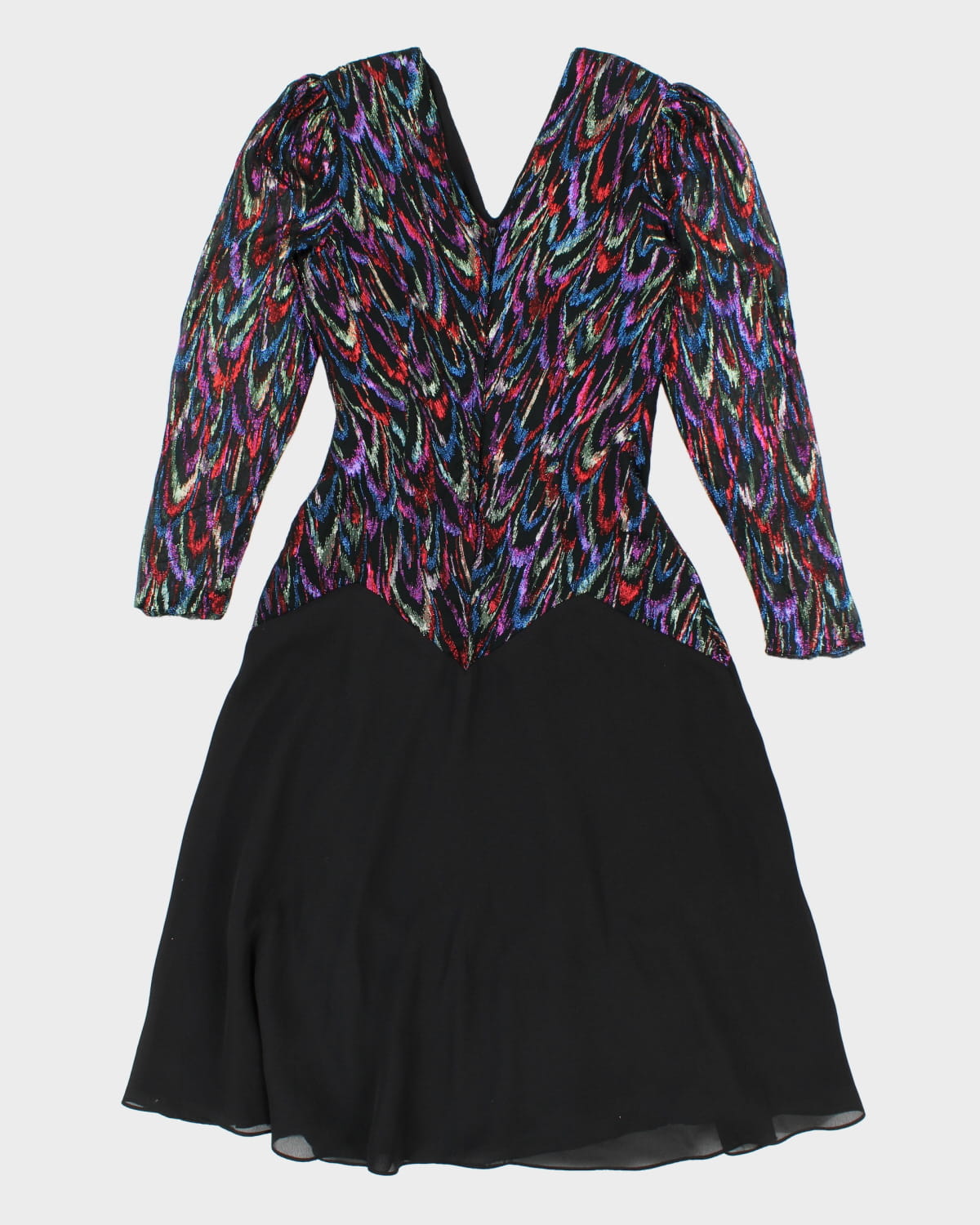 Vintage 80s Nu Mode Glittered Party Dress - M