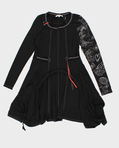 Vitrin Design Long Sleeve Zip Up Dress - S