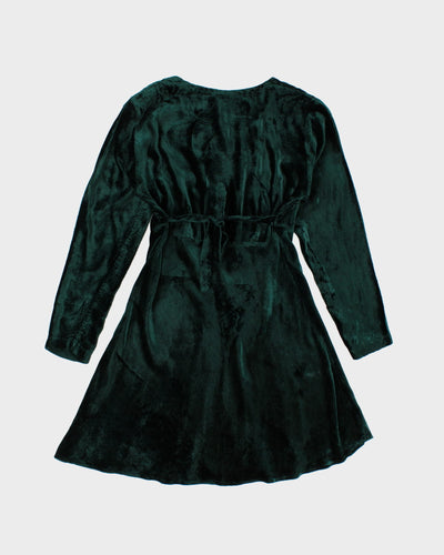Vintage Nostalgia Velvet Embroidered Dress - M
