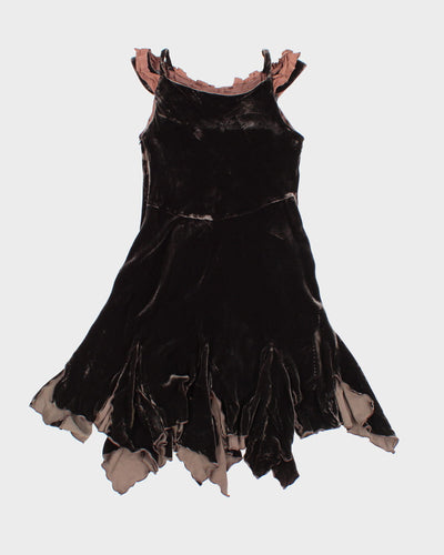 Vintage 90s/00s Biscotti Collezioni Velvet Dress - XS