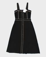 Sandro Black Knit Button Dress - M
