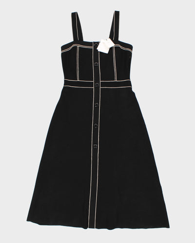 Sandro Black Knit Button Dress - M