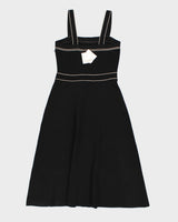 Sandro Black Knit Button Dress - M