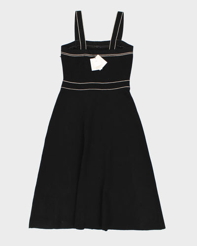 Sandro Black Knit Button Dress - M