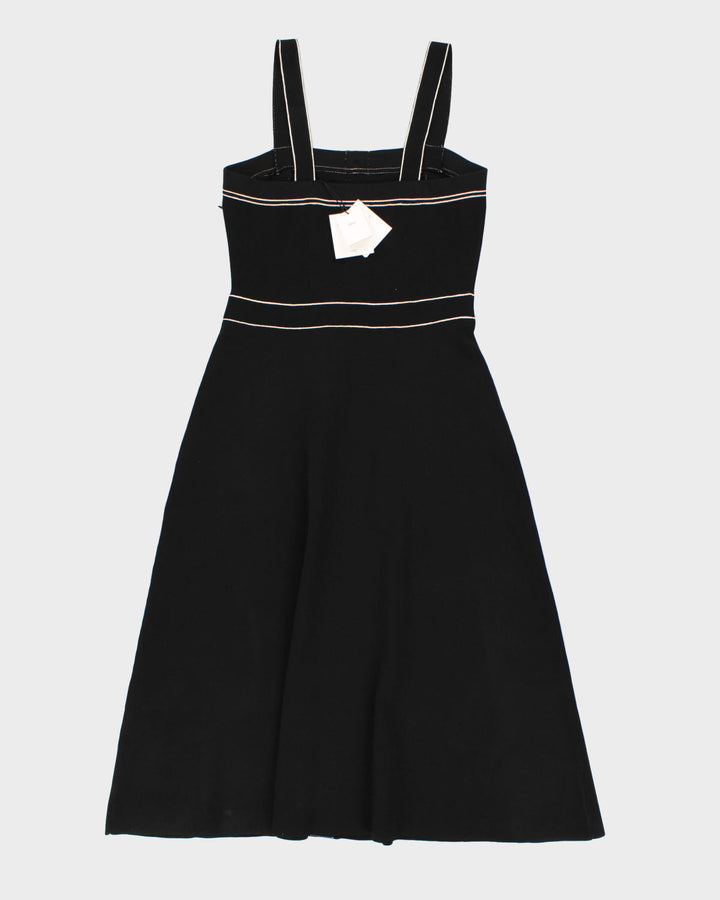 Sandro Black Knit Button Dress - M