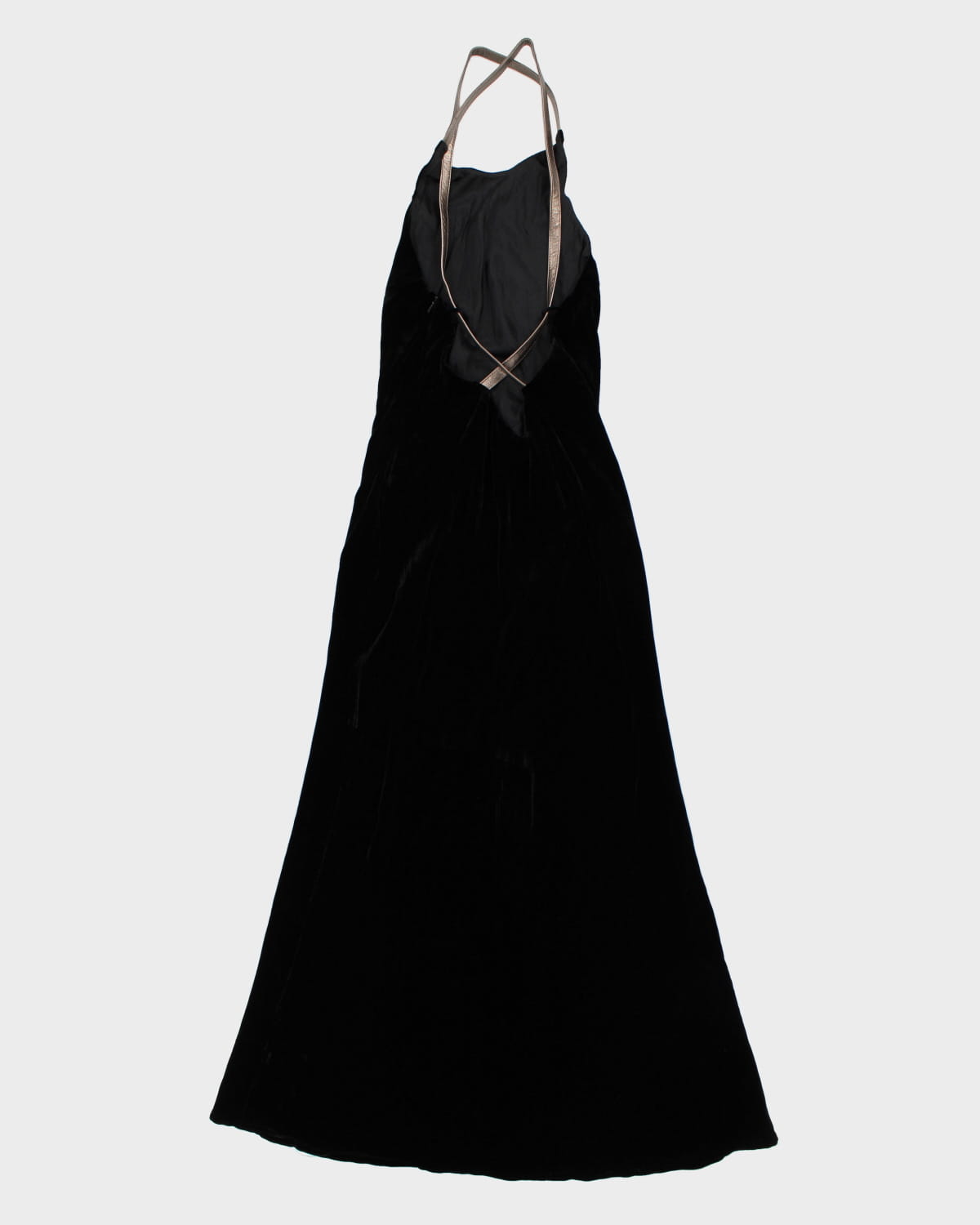 Velvet and Leather Ralph Lauren Dress - S
