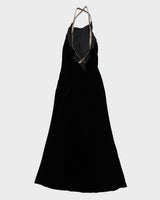 Velvet and Leather Ralph Lauren Dress - S