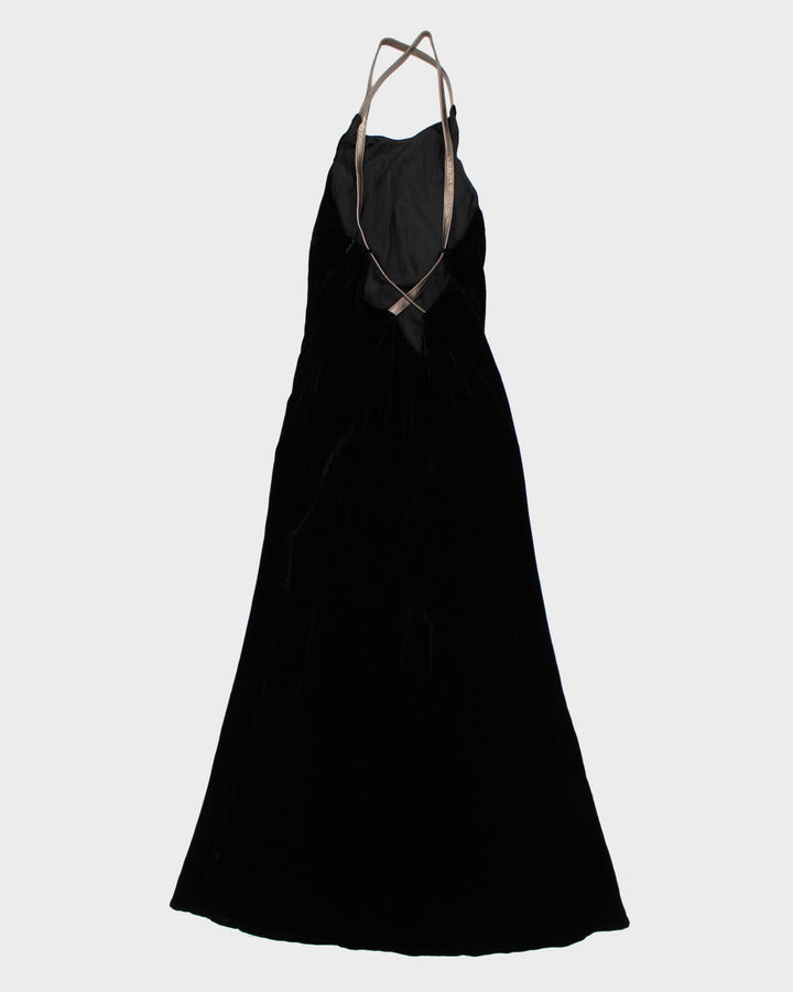 Velvet and Leather Ralph Lauren Dress - S