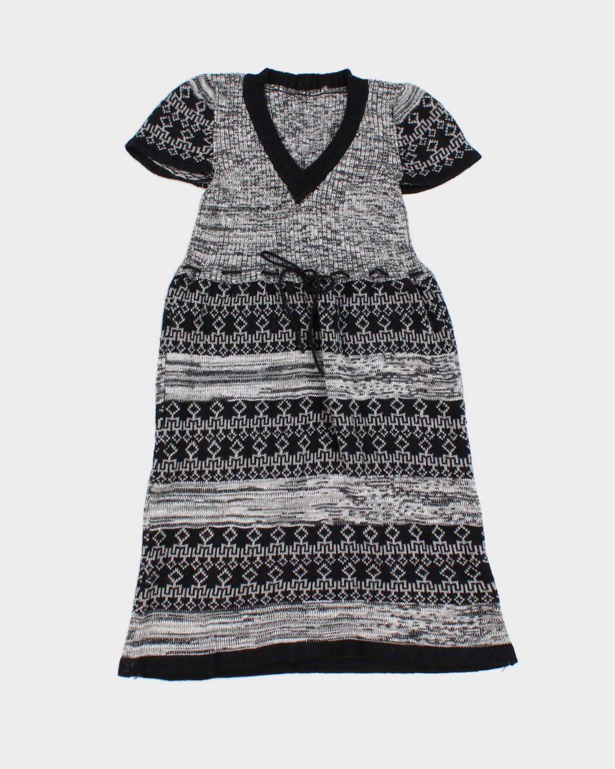 Vintage Wool Blend Knit Dress - XS