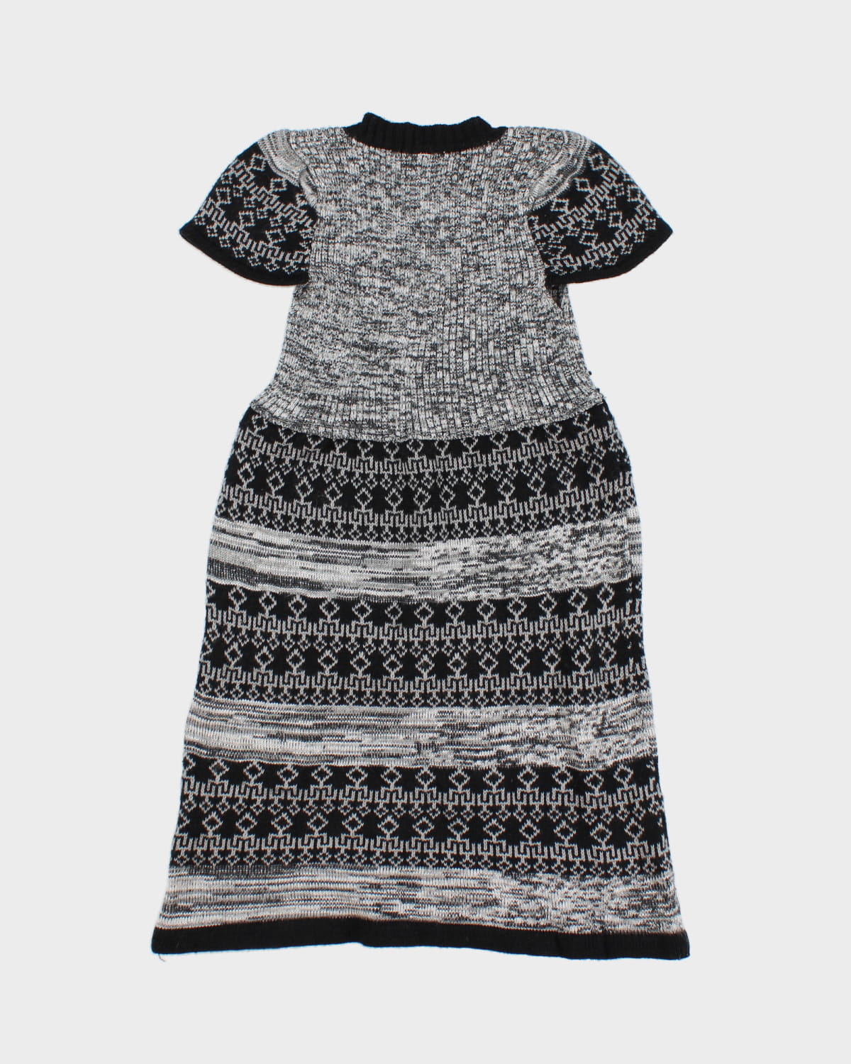 Vintage Wool Blend Knit Dress - XS