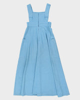 Vintage Handmade Blue Pinafore Style Dress - S