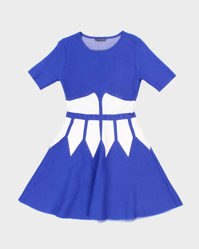 Alexander McQueen Blue Skater Dress - M