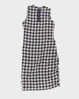 James Perse Check Wool/Linen Dress - L
