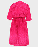 Vintage Leslie Belle 3/4 Sleeve Belted Dress - L